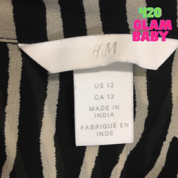 H&M Zebra Print Sleevless Blouse - Picture 3 of 3